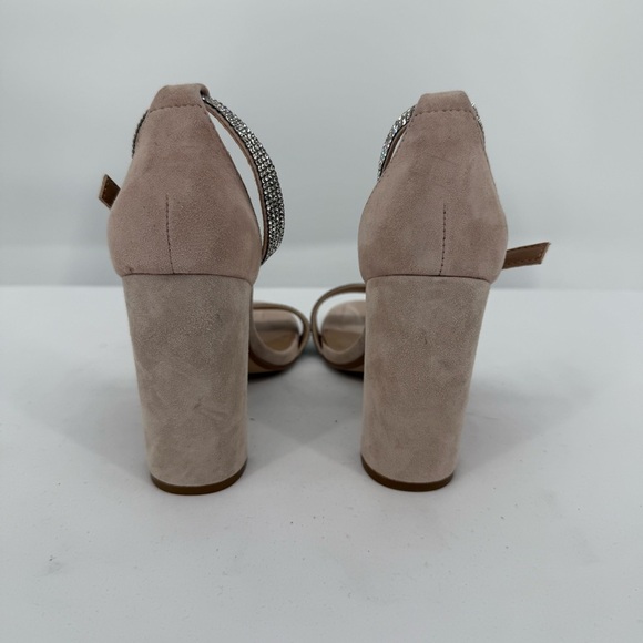 Steve Madden Kalina Embellished Suede Ankle-Strap Sandals Size 8M EUC Prom Party - Picture 5 of 13